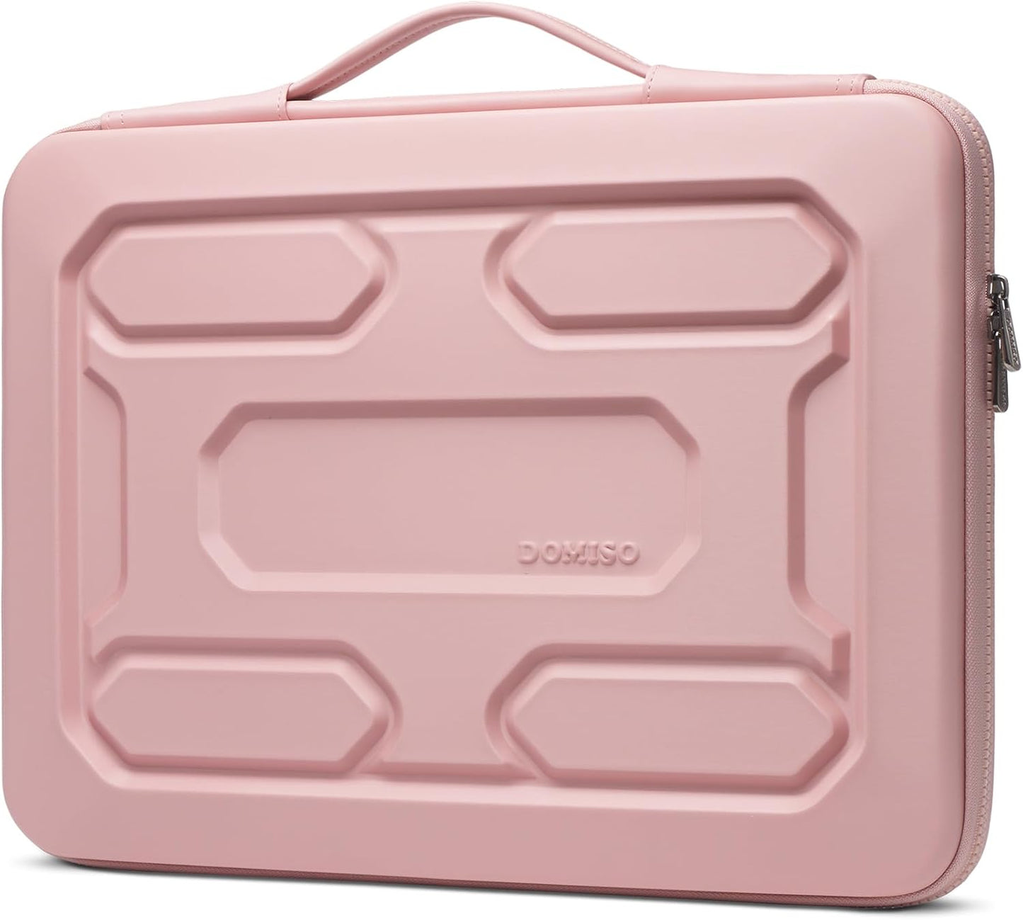 DOMISO 17 inch Laptop Sleeve with Handle Shockproof Waterproof EVA Protective Case for 17.3" ZBook Fury 17.3 G8/MSI GS73VR Stealth Pro/HP Envy 17/LG Gram 17"/ROG Strix GL702VS, Pink