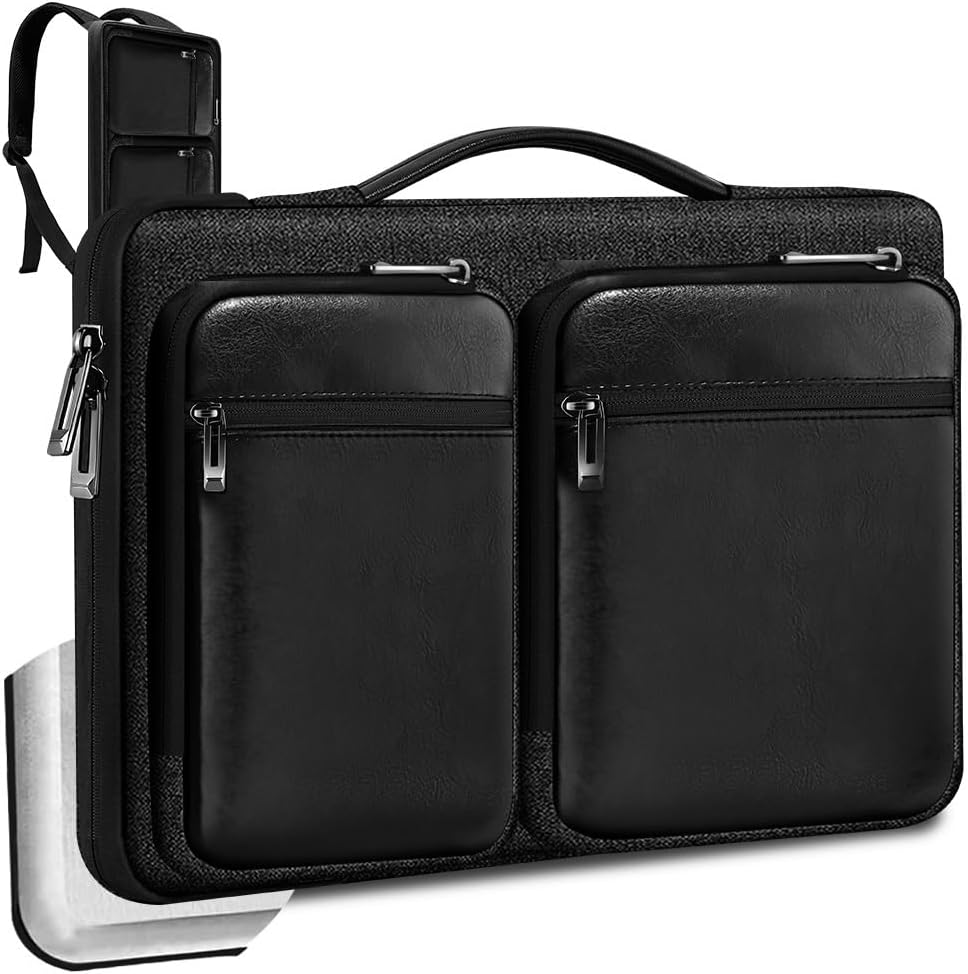 ZINZ Laptop Case 15 15.6 16 inches Sleeve Slim Briefcase Spill-Resistant Handbag for Most Popular 15" 15.6" 16" Notebooks,B01K03
