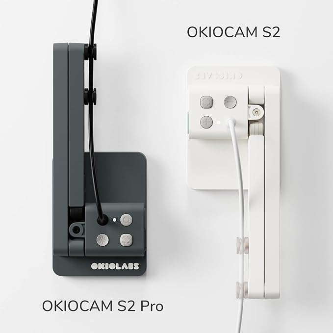 OKIOCAM S2 Pro 13-MP USB Document Camera, Built-in Light & Mic, OKIOPoint Smart Pointer, for PC | Mac | Chromebook, Ultra HD Camera for Live Demo for Web Conference, Remote Teaching