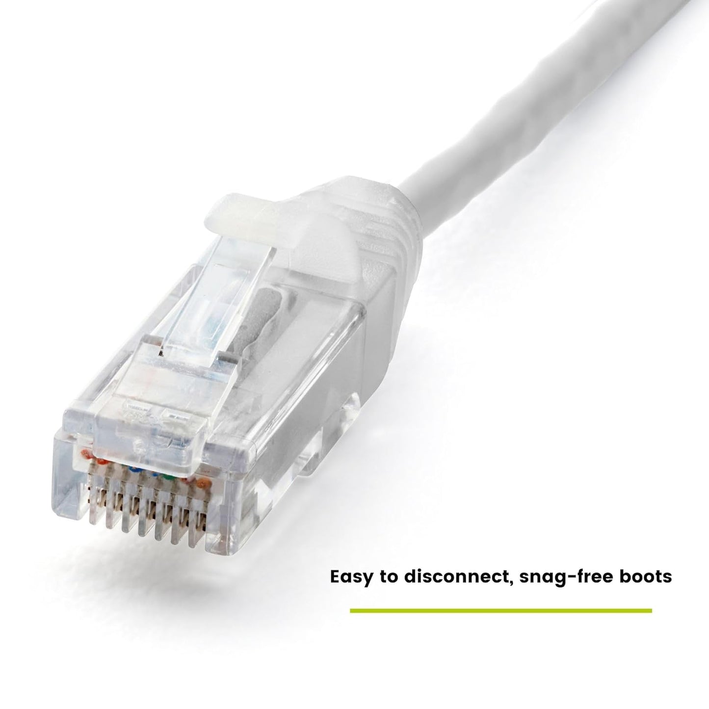 TRUECABLE Cat6 Component Rated Patch Cable, Unshielded (U/UTP), 5ft, White, 28AWG Solid Copper, Snagless 10G High-Speed Ethernet Cable, PoE++ 4PPoE 100W, UL Listed, RoHS-3, 1 Pack