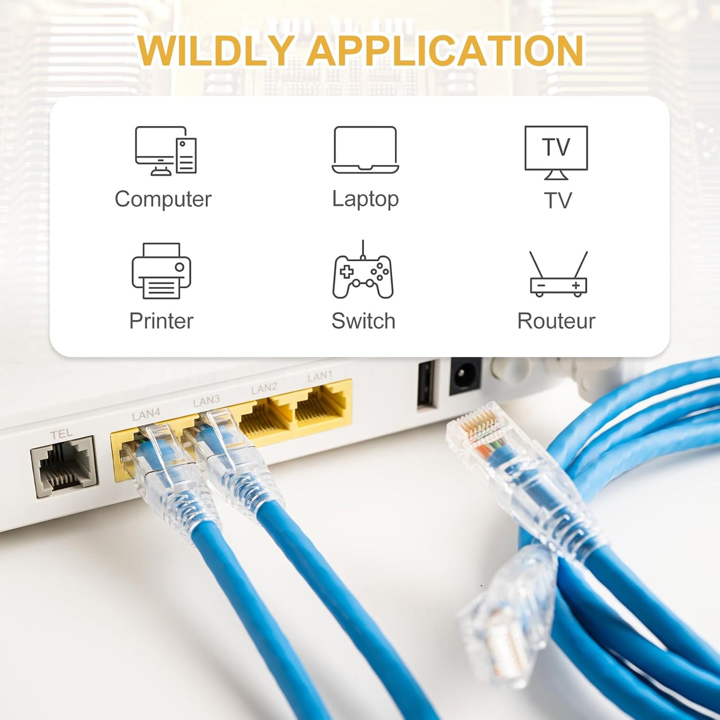 MECCANIXITY 100pcs Cat6 RJ45 Pass Through Connectors, RJ45 Connector 8P8C Gold Plated Plugs with 100pcs Green Strain Relief Boots for Solid or Stranded UTP Ethernet Cable, 1.1mm
