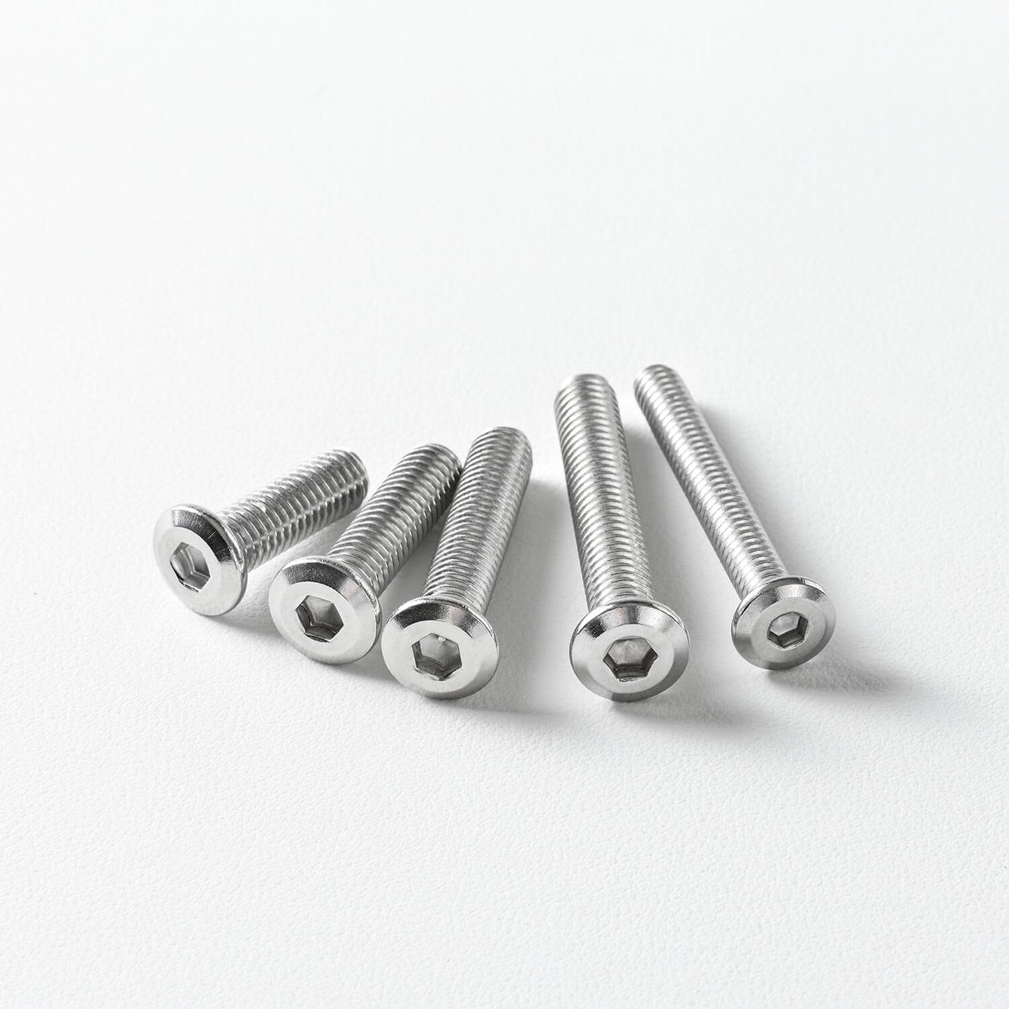 3/16-24 x 1-1/2" (30 Pack) Flat Head Hex Socket Cap Screws Bolts, 304 Stainless Steel 18-8, Hex Drive, Bright Finish, Fully Machine Thread