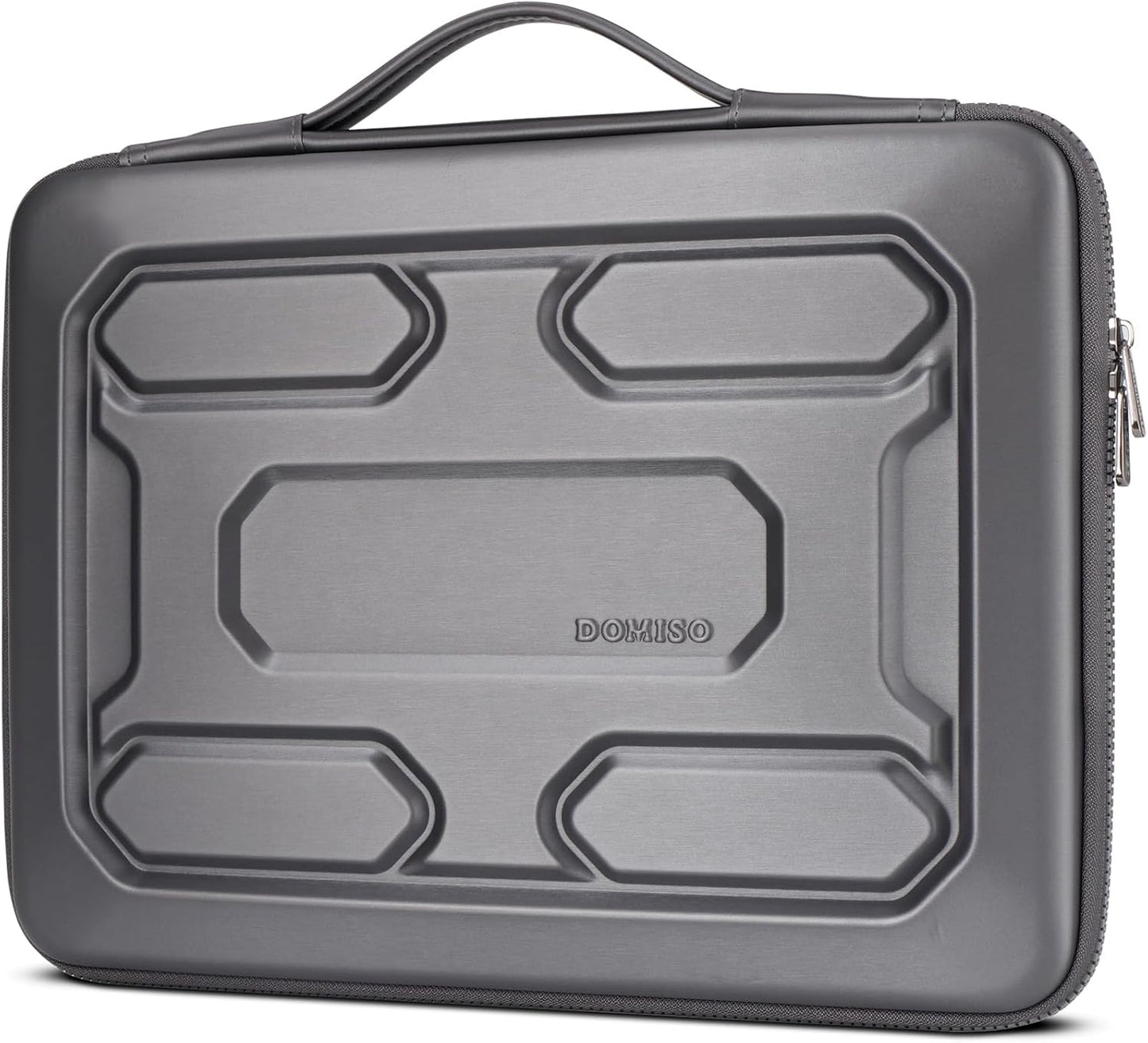 DOMISO 14 inch Laptop Sleeve with Handle Shockproof Computer Bag Waterproof EVA Protective Carrying Case for 14" ThinkPad E480/Yoga 920/13.5" Microsoft Surface Book/HP Pavilion 14 Stream 14, Dark Grey