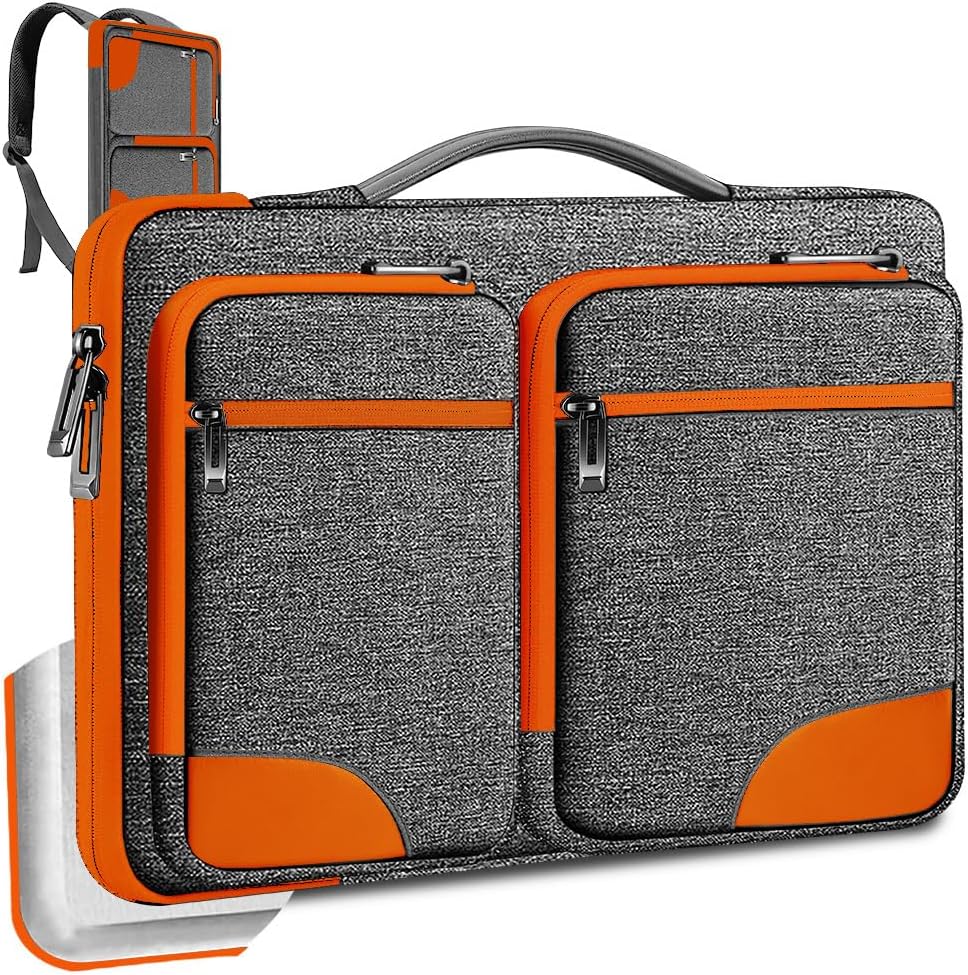 ZINZ Laptop Case 15 15.6 16 inches Sleeve Slim Briefcase Spill-Resistant Handbag for Most Popular 15" 15.6" 16" Notebooks,G01OG01