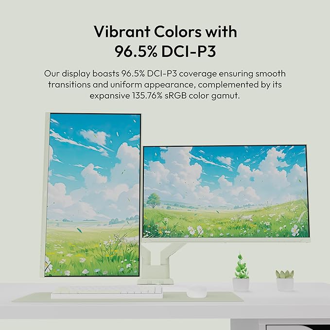 Pixio PX278 Wave Mint Green 27 inch 180Hz Refresh Rate QHD 1440p Resolution Fast IPS Panel 1ms GTG Response Time Green Gaming Monitor with Adaptive Sync