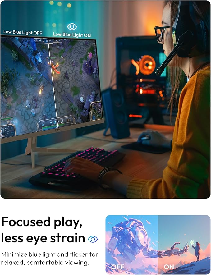 Pixio PX279 Wave Pink 27 inch 240Hz Refresh Rate FHD 1080p Resolution Fast IPS Panel 1ms GTG Resonse Time Gaming Monitor with Adaptive Sync