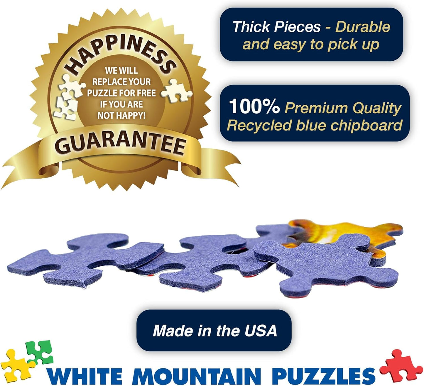 White Mountain Puzzles - I Love Baseball - 1000 Piece Jigsaw Puzzle
