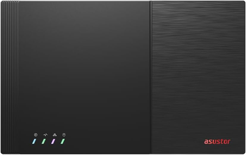 Asustor Flashstor 12 Pro Gen 2 FS6812X 12 Bay All-SDD NAS Storage, Quad-Core 2.3GHz CPU, Dual USB 4 Ports, Dual 10GbE Port, 16GB ECC RAM DDR5,Network Attached Storage with 4 x 2TB NVMe SSD