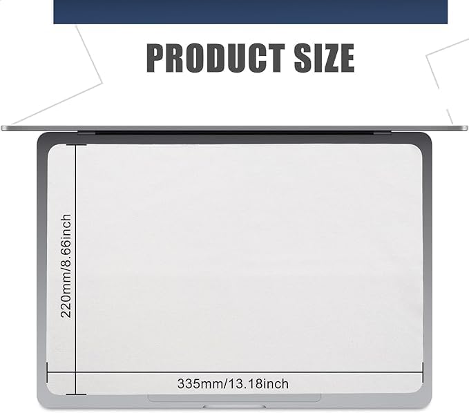 3 Pack Microfiber Liner Cleaning Cloth 15" 16" MacBook Air 15.3/MacBook Pro 15 /MacBook Pro 16 inch Screen Keyboard Imprint Protection, Keyboard Protector Compatible with MacBook Air/Pro 15"/Pro 16"