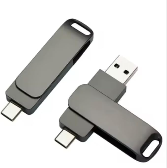 4TB Portable External SSD Flash Drive, Type-C USB 3.0/2.0 Compatible, High-Speed Memory Storage (4, TB)