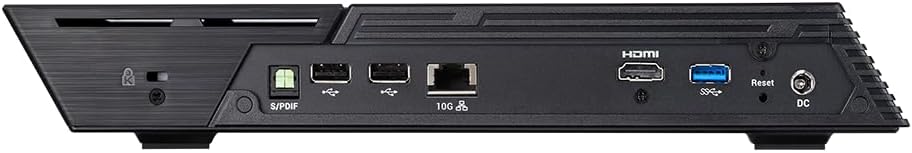 Asustor Flashstor 12 Pro FS6712X,12 Bay All-SDD NAS Storage, Quad-Core 2.0GHz, 10GbE Port, 4GB RAM DDR4, Network Attached Storage with 4 x 2TB NVMe SSD