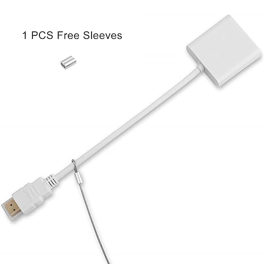 5 Pack Adjustable Cable Tether Universal Computer Adapter Lock Kit DIY Kit Stainless Steel wiht Nylon Coat Tether Computers/Dongles/HDMI/VGA/DP/Mac Adapter