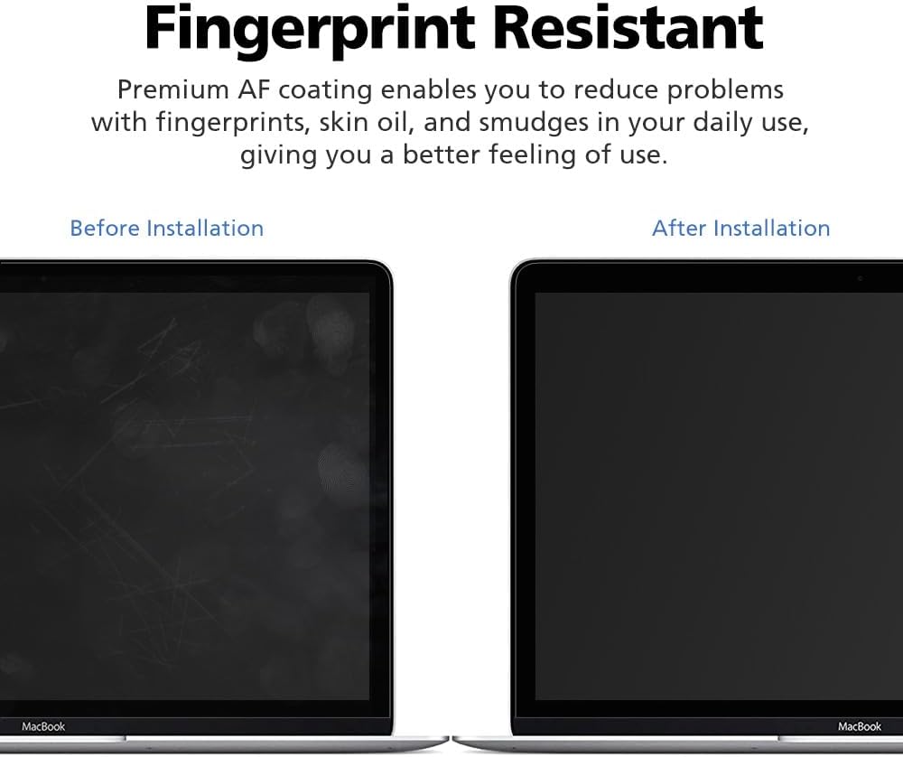 Magnetic Privacy Screen Protector for MacBook Air 13.6 Inch (2024 M3), Removable Anti Glare Anti Blue Light Anti Spy Screen Filter