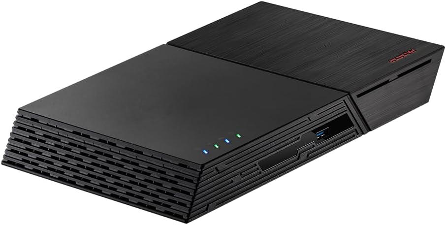 Asustor Flashstor 12 Pro Gen 2 FS6812X 12 Bay All-SDD NAS Storage, Quad-Core 2.3GHz CPU, Dual USB 4 Ports, Dual 10GbE Port, 16GB ECC RAM DDR5,Network Attached Storage with 8 x 4TB NVMe SSD
