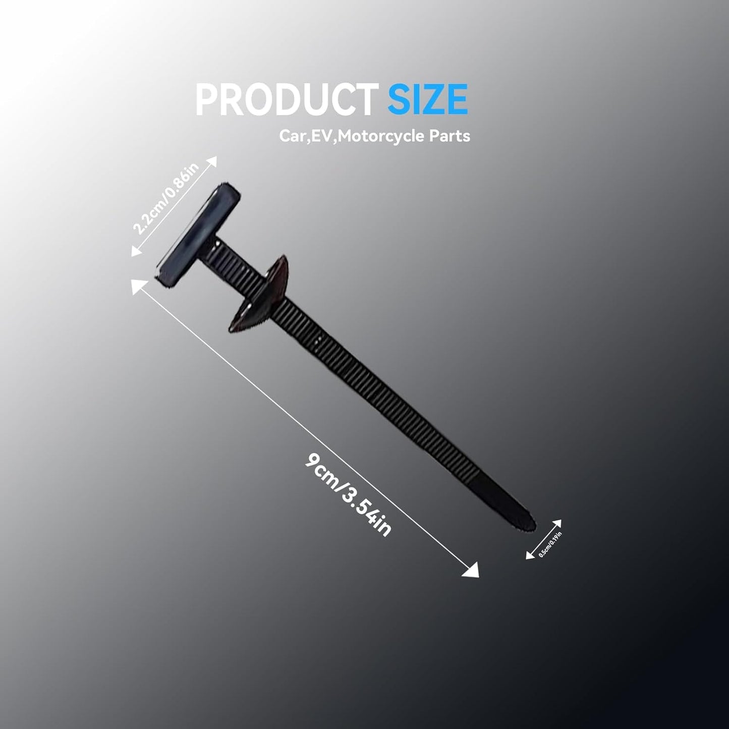 2026 upgraded heavy-duty self-locking nylon cable ties with uv protection for car repair, home, and cable management (100)