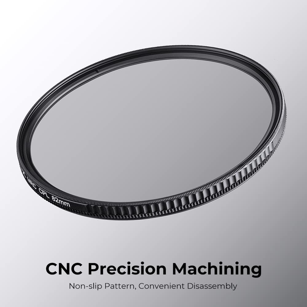 K&F CONCEPT 77mm Circular Polarizers Filter Polarizing Filter 28 Multi-Layer Coated Super Slim High Definition CPL Lens Filter (Nano-X Series)