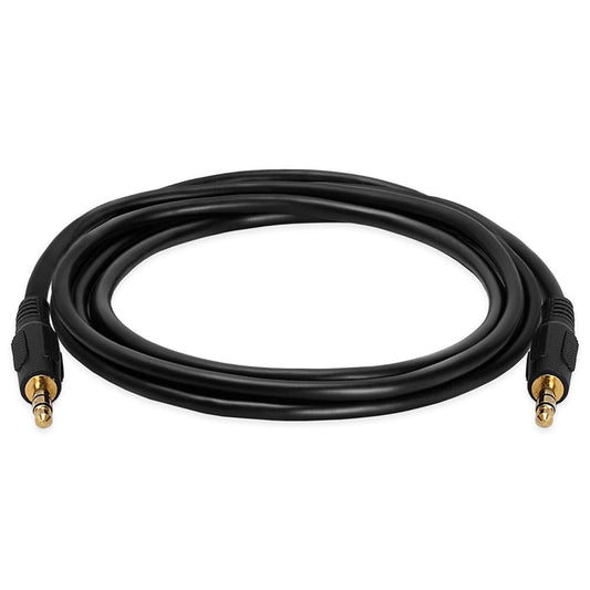 Cmple - 3.5mm Aux Audio Cable Stereo 6 ft AUX Cable Male to Male Speaker Cable Auxiliary Cord Adapter for Car, Phone, Headphones - Black