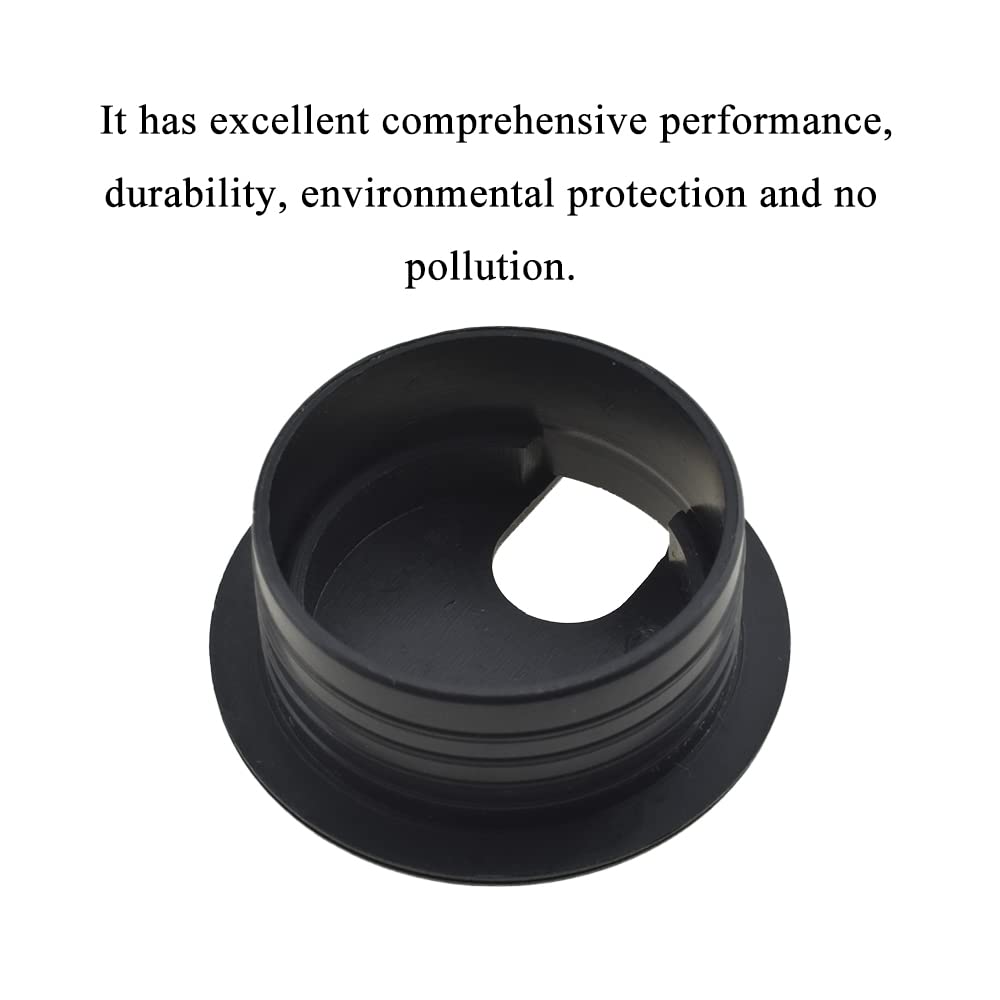 HAHIYO 2Pcs 1.5Inch/38mm Black ABS Plastic U-Shaped Desk Grommet Wire Grommet Cable Management Cord Hole Cover Desk Wire Hole Insert Wire Organizer for Computer Office Home School Equipment Systems