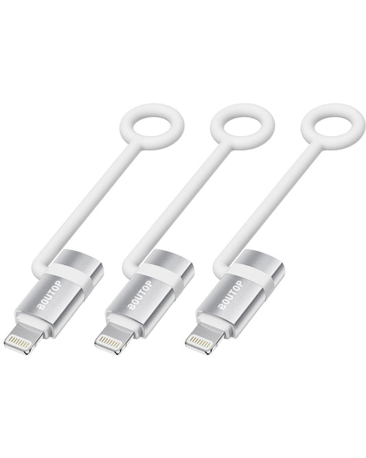 [MFi Certified] USB C to Lightning Adapter, Type C to Lightning Adapter Support 36W PD Fast Charging Compatible with iPhone iPad Silver -3 Pack