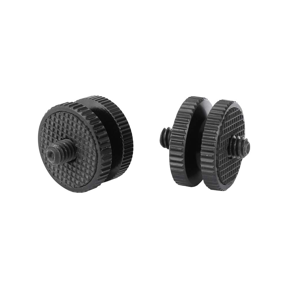 CAMVATE 1/4"-20 Male Thread Screw Double End (2 Pieces) - 2417