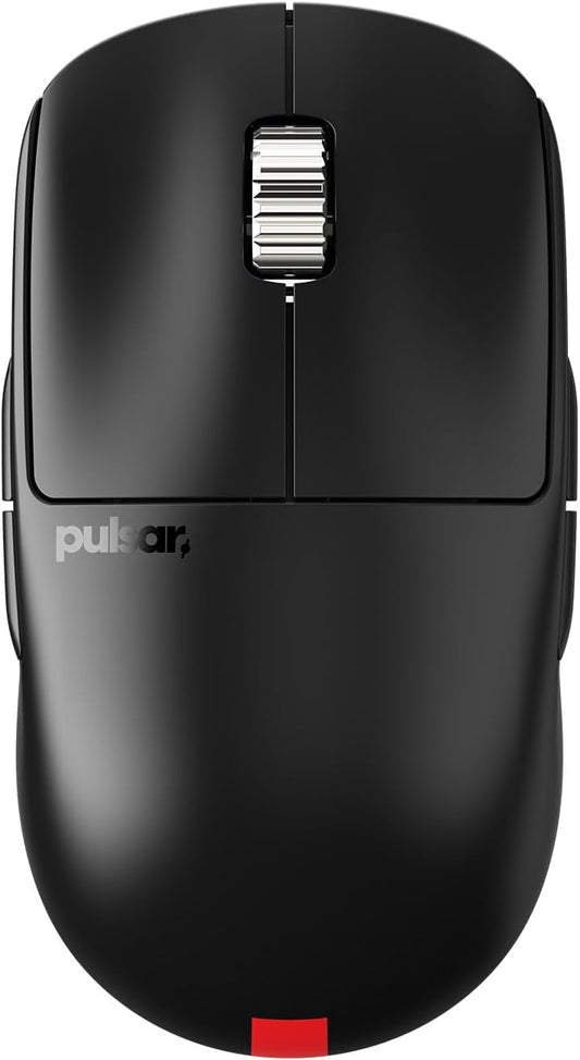 Pulsar Gaming Gears X2A v3 ES Wireless Gaming Mouse, Ultra Lightweight, Optical Switch, 32000 DPI, 750 IPS, XS-1 Sensor, 8k Compatible (Mini, Black)