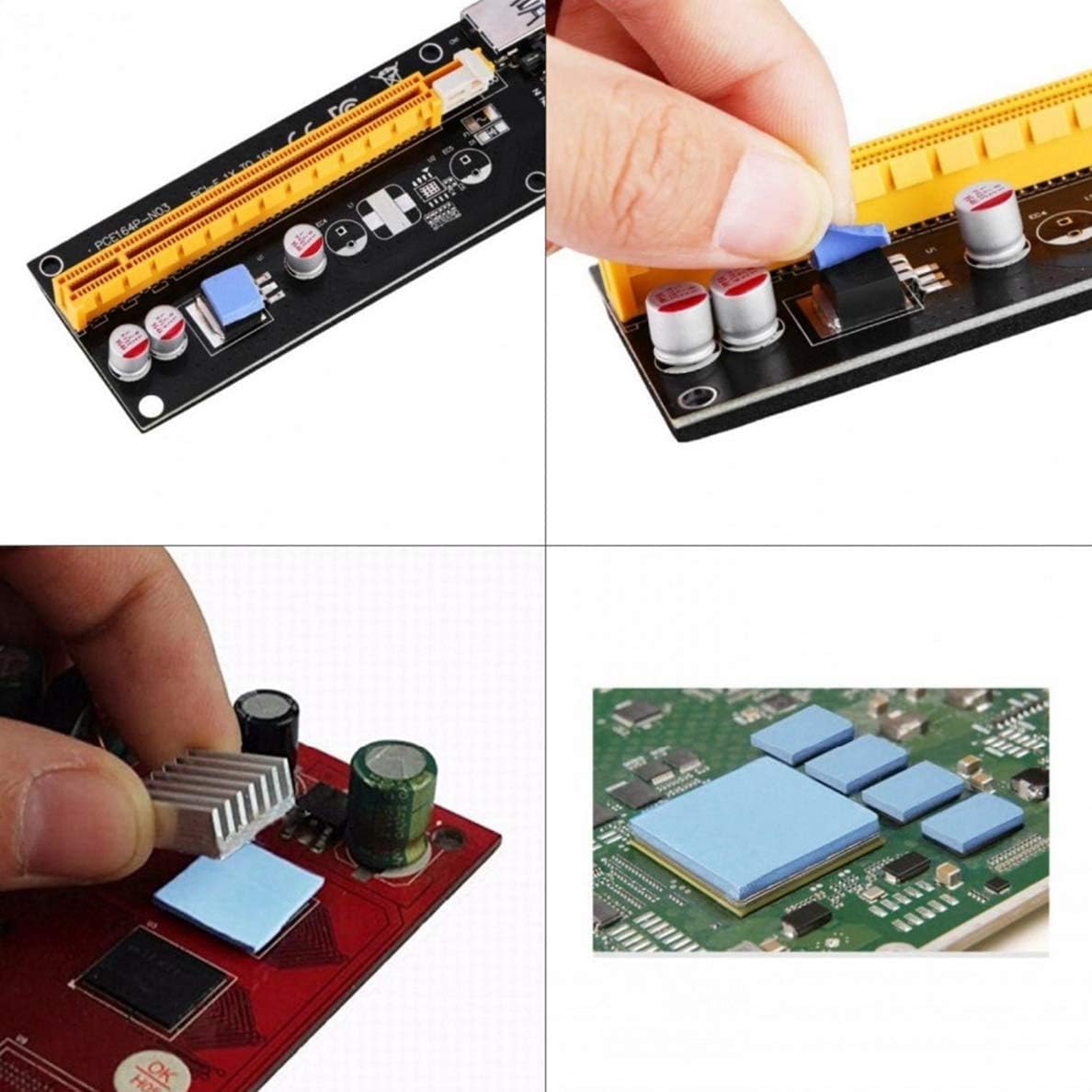 Thermal Pad, 100x100x0.5mm Highly Efficient 6.0 W/mK, Insulated Heat Resistant Silicone Pad for IC SSD CPU GPU Heat Sink LED Cooling