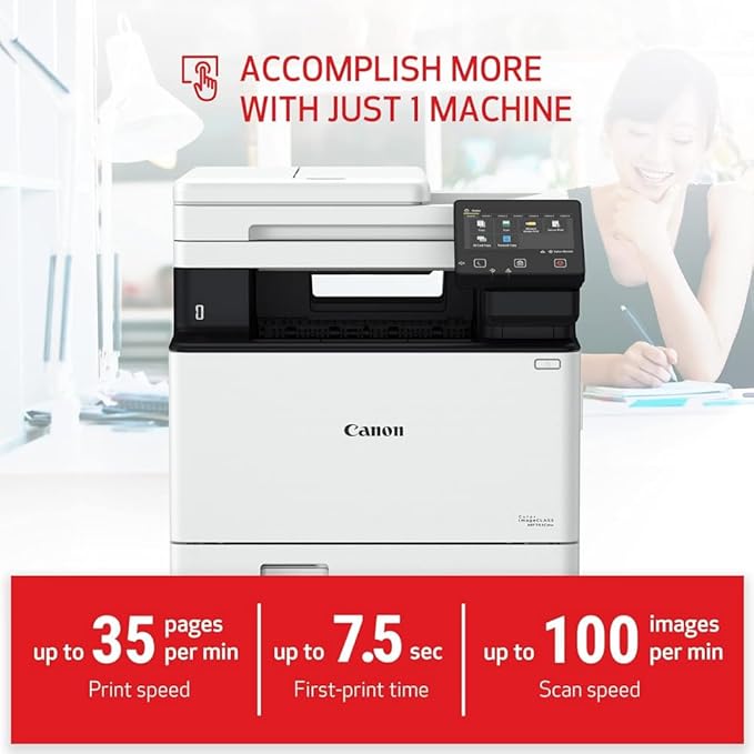 Canon Color imageCLASS MF751Cdw All-in-One Wireless Laser Printer – Print, Copy, Scan (Renewed)