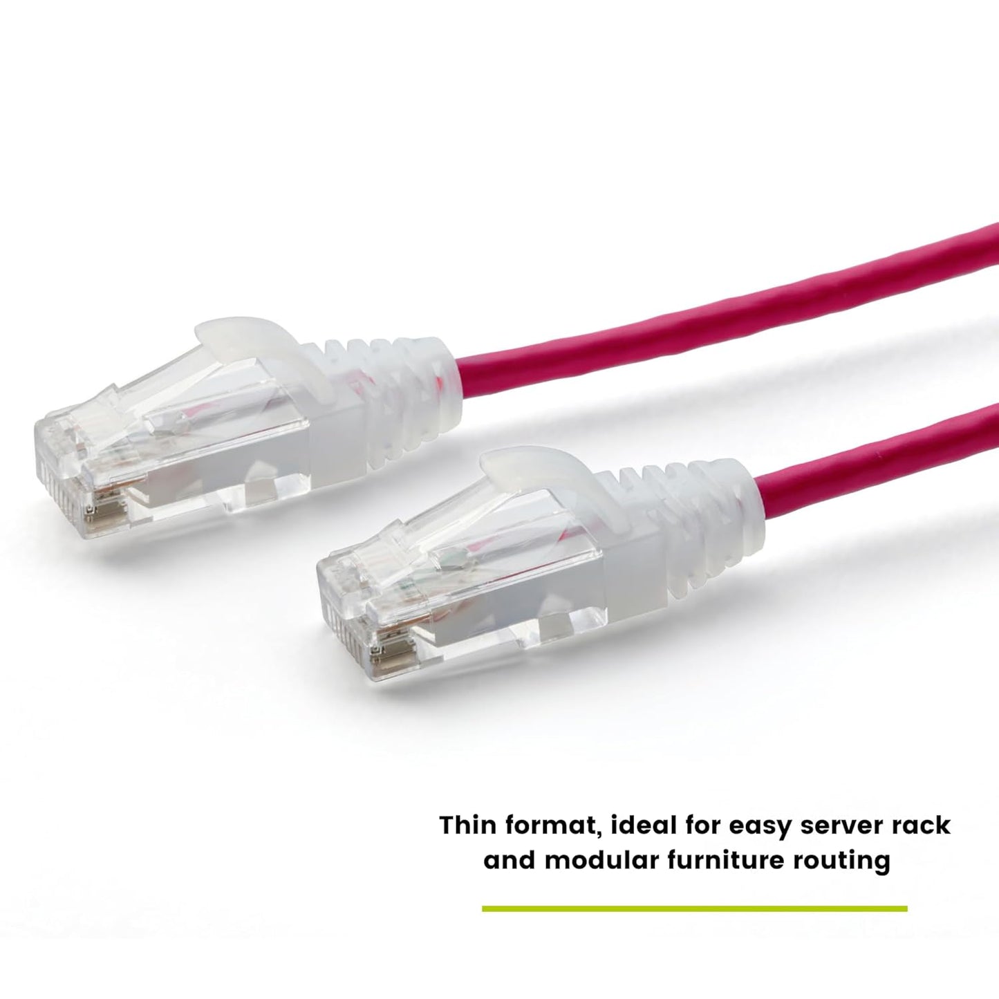 TRUECABLE Cat6 Component Rated Patch Cable, Unshielded (U/UTP), 14ft, Red, 28AWG Solid Copper, Snagless 10G High-Speed Ethernet Cable, PoE++ 4PPoE 100W, UL Listed, RoHS-3, 5 Pack