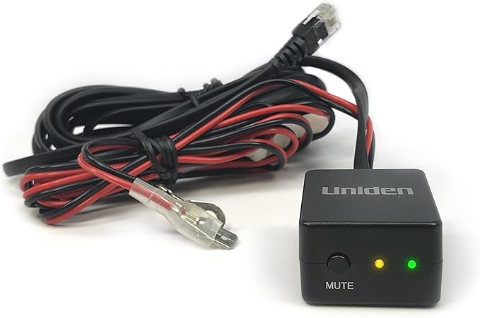 Bundle of Uniden R4w Extreme Long Range Laser/Radar Detector + Uniden Smart Hardwire Kit RDA-HDWKT with Mute Button and LED Alert.
