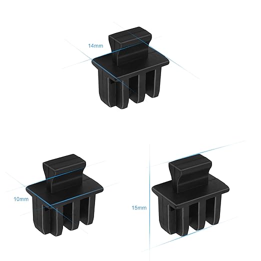 SFP SFP+ XFP Dust Covers Caps Suitable for Open Slot on Network Switch Silicone Type C 50pcs/Pack