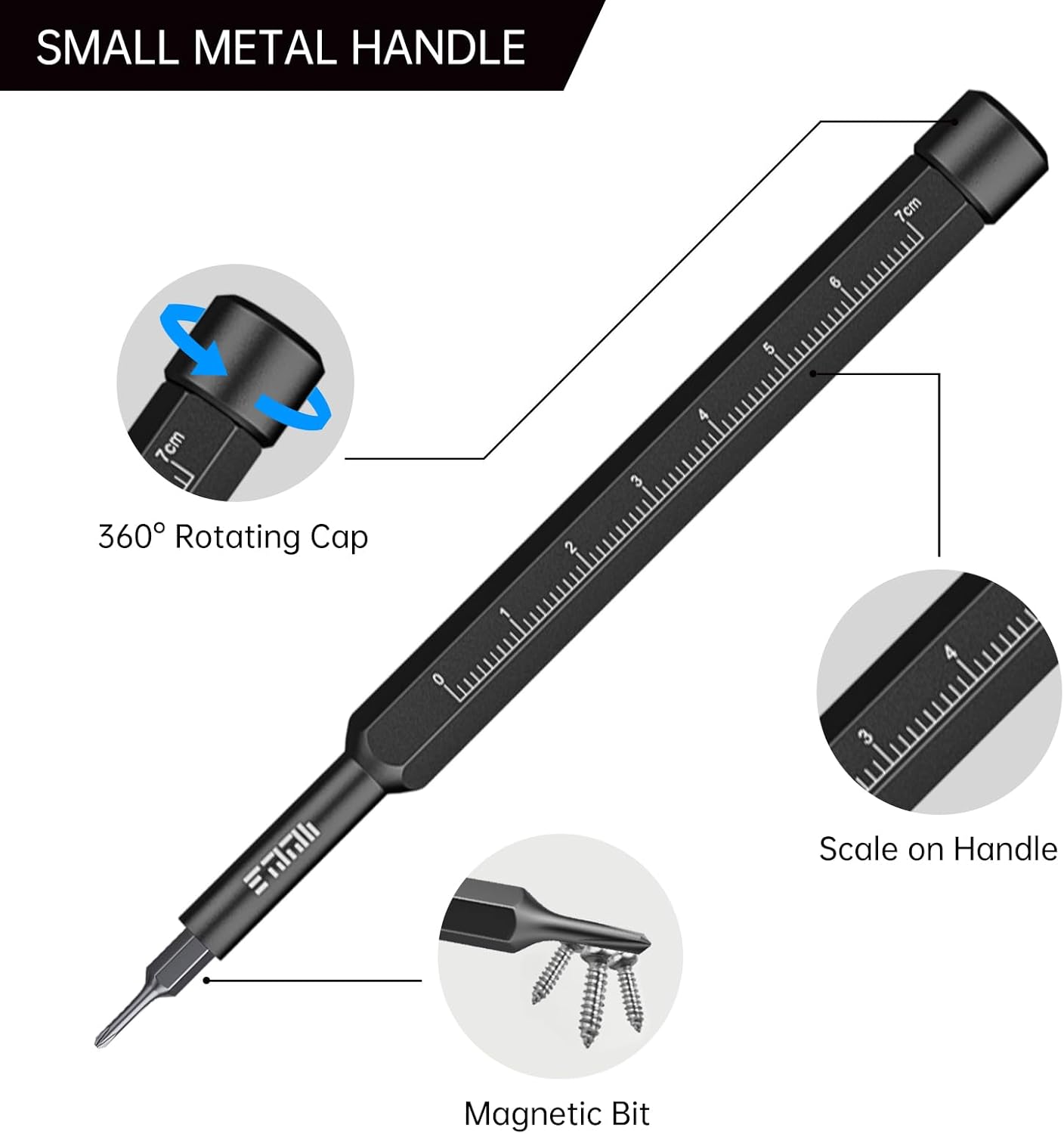 Compact Screwdriver Set, JAKEMY 105 in 1 Precison Mini Screwdriver Kit with Opening Pry Tool for Laptop, Computer, MacBook, Phone, Watch, Eyeglasses, Xbox, Modding, DIY