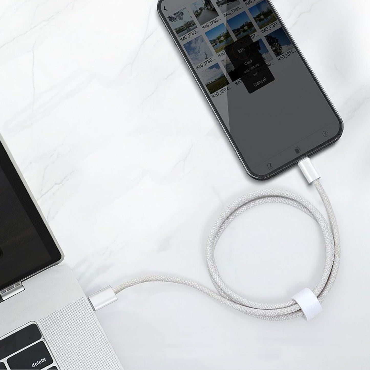 5FT USB C to USB C Woven Cable for iPhone 15/16/17, 16 Pro Max, 16 Plus, 16E, 17Air Car Carplay Charger Cord, AirPods 4, AirPods Pro (2nd/3rd Gen) Fast Charging Cable, iPad Pro/ iPad Air Charger Cable