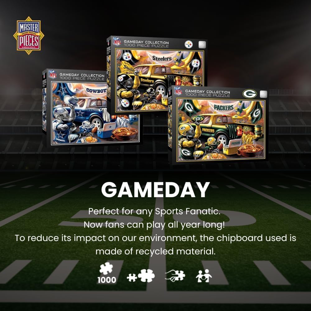 MasterPieces - 1000 Piece Jigsaw Puzzle, NFL Denver Broncos, Fun for Adults and Family, Non-Glare Finish, 19.25"x26.75"