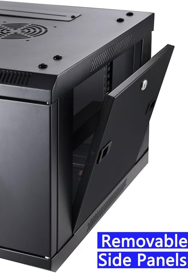 12U Wall Mount Server Cabinet Network Rack Vented Enclosure Locking Door