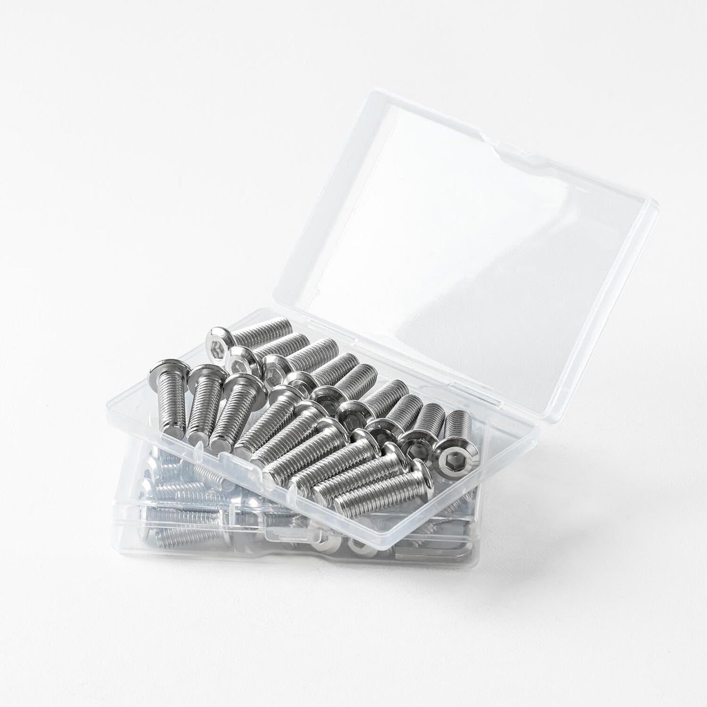 3/16-24 x 5/16" (50 Pack) Flat Head Hex Socket Cap Screws Bolts, 304 Stainless Steel 18-8, Hex Drive, Bright Finish, Fully Machine Thread