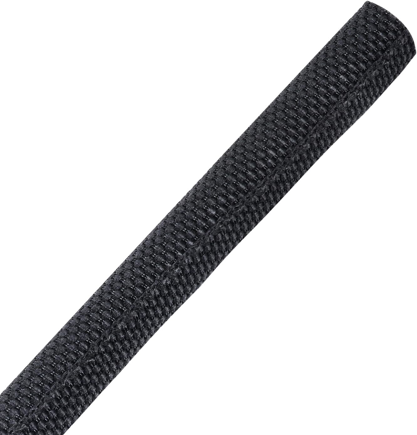 Self Wrapping-Wire-Loom Black Braided Cable Sleeve for Automotive Wires/Audio Video Cable/Multi-Cable Strings (1/4" - 36 Feet)