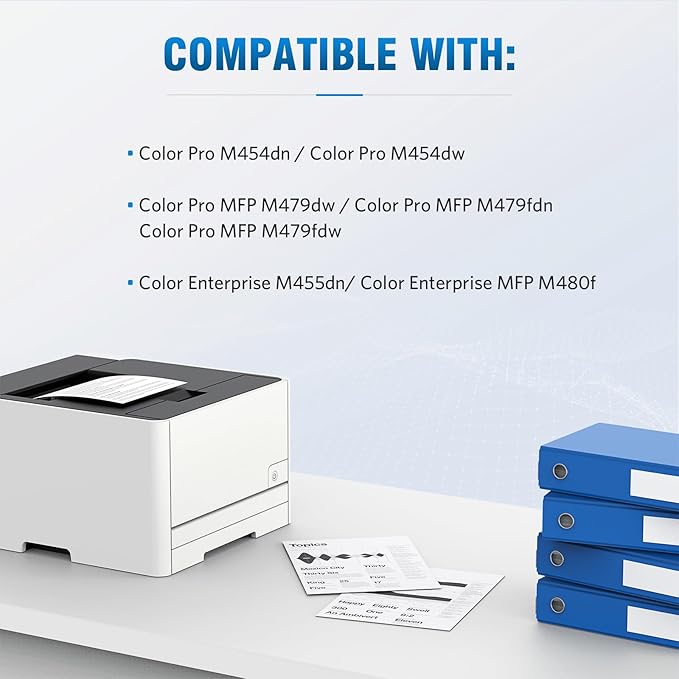 414A Compatible Toner Cartridge Replacement for HP 414A W2021A 414X W2021X Works with M454 M454dw M454dn MFP M479 M479fdw M479fdn M479dw M455dn M480f Printer W2021A (1 Cyan)
