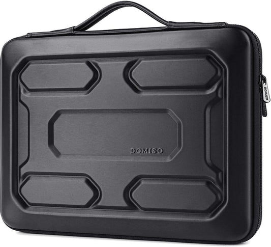 DOMISO 17 inch Laptop Sleeve with Handle Shockproof Computer Bag Waterproof EVA Protective Carrying Case for 17.3" MSI GS73VR Stealth Pro/HP Envy 17/LG Gram 17"/ROG Strix GL702VS, Black