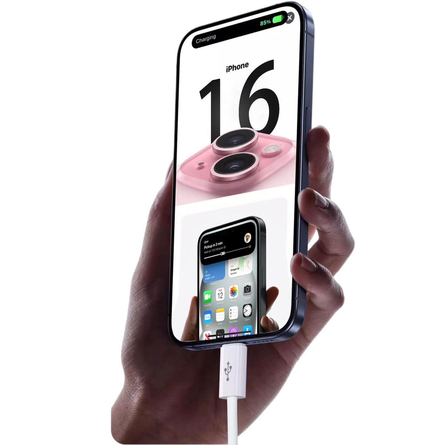 10FT iPhone 17/16 /16E/15 Woven Cable for iPhone 17/16/15 Pro Max, 17Air, 15/16 Plus Cable, USB C to USB C for AirPods 4, AirPods Pro 2, TV Siri Remote, 4K Remote 3rd Gen, TV 4th Gen Charger Cord