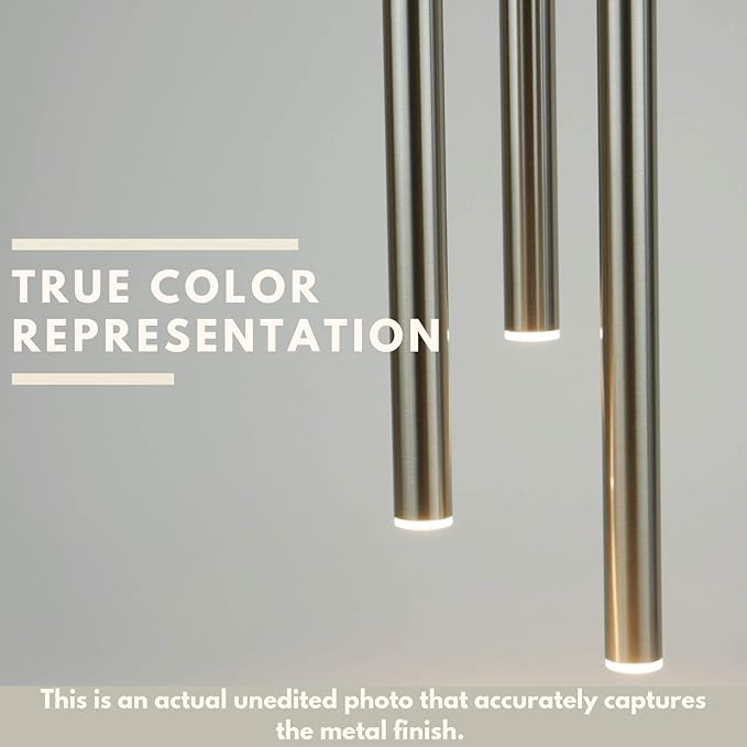 ALTAIR 5 Mini Pendant Lighting Black-Nickel - LED Hanging Light Fixture for Kitchen Island, Bar, Foyer - Cluster Pendants - Dimmable, Adjustable Wire, Lamp Bulb Included