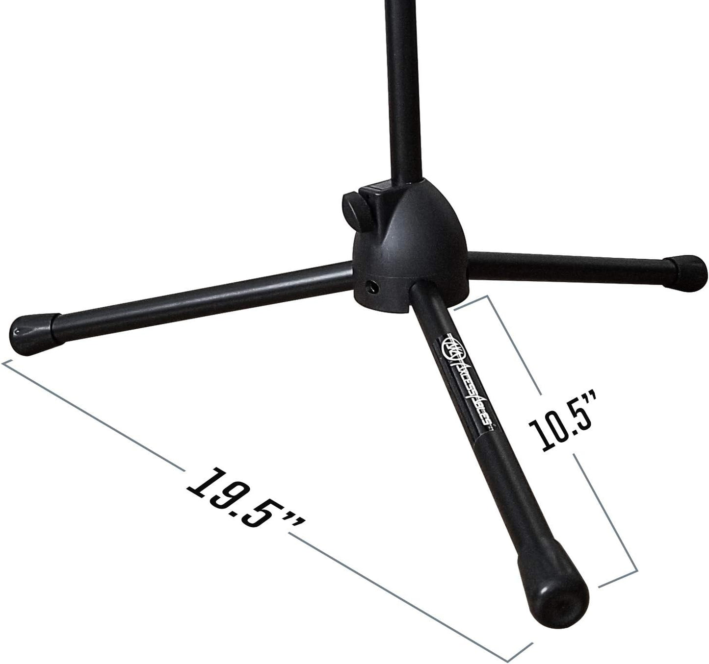 AxcessAbles Short Microphone Stand with Boom Arm | Low Profile Mic Tripod Stand for Kick Drums | Guitar Amp Stand | Low-Pro Mike Stand (MS-101L)