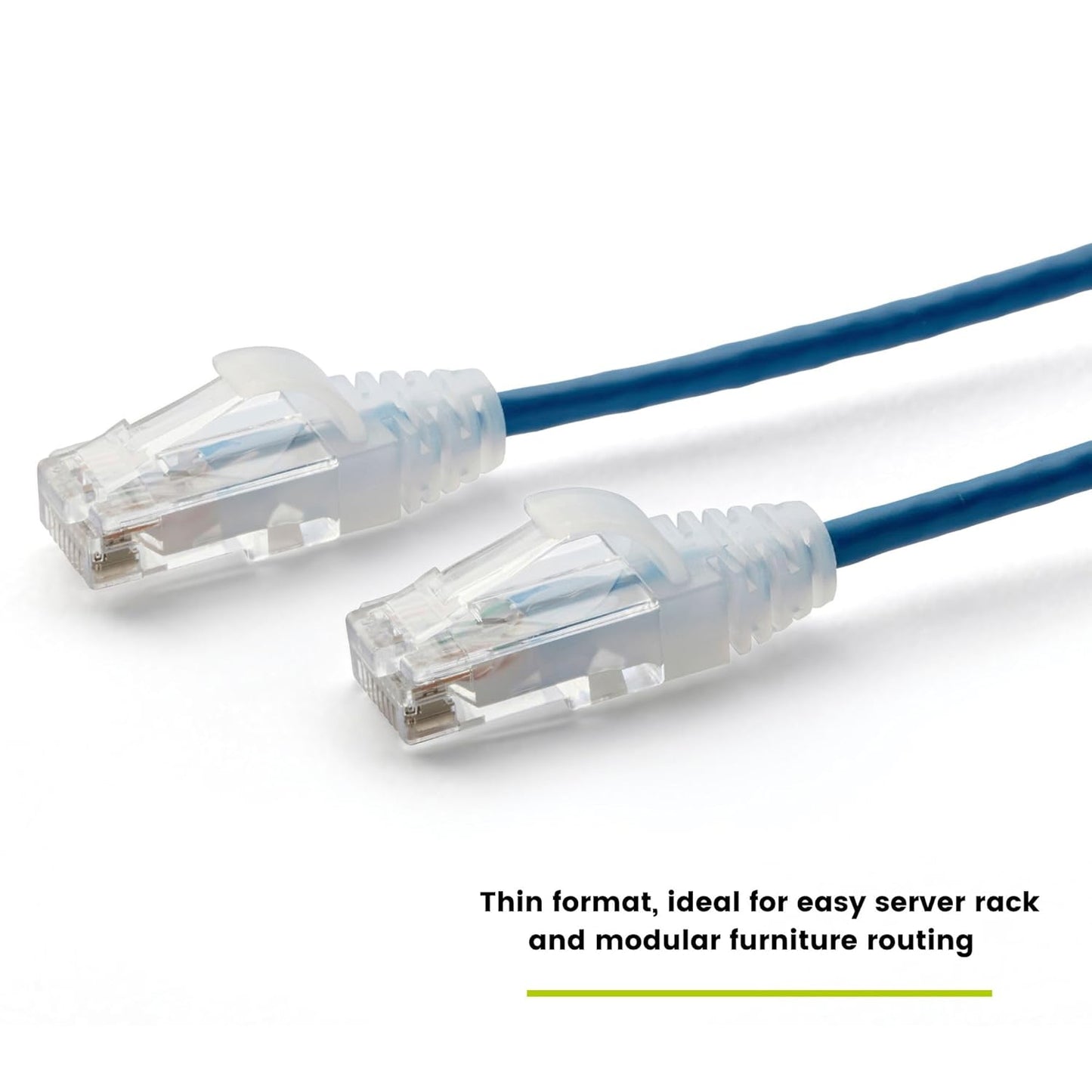 TRUECABLE Cat6 Component Rated Patch Cable, Unshielded (U/UTP), 3ft, Blue, 28AWG Solid Copper, Snagless 10G High-Speed Ethernet Cable, PoE++ 4PPoE 100W, UL Listed, RoHS-3, 1 Pack