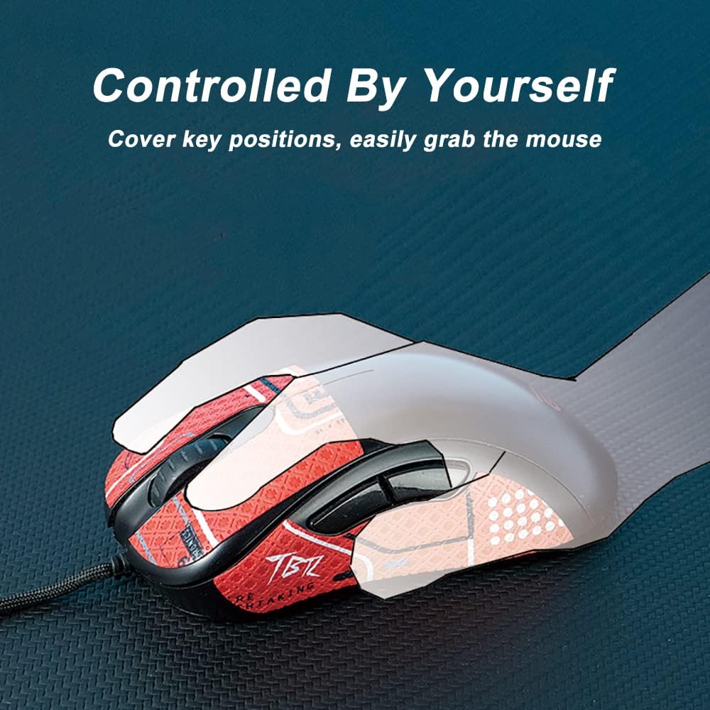 Grip Tape for Razer Viper V3 Pro - Anti-Slip,Enhanced Control, Sweat Resistance,Improves FPS Gaming Grip & Mouse Protection [Pre-Cut] BloodX