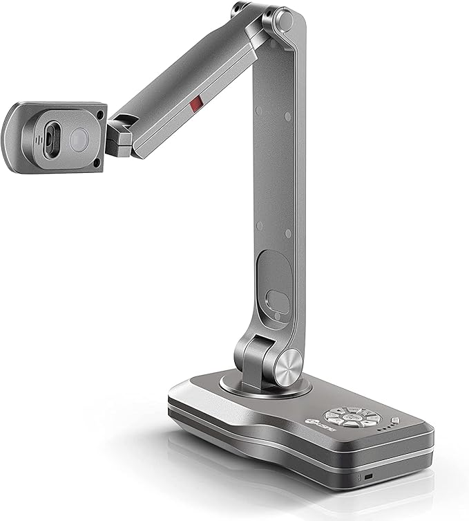 JOYUSING V508 VGA/HDMI/USB 8MP Three Mode Document Camera for Teacher, Auto Focus, LED Light for Real-time Projection, Video Recording, Distance Learning, Works with and Without a Compute