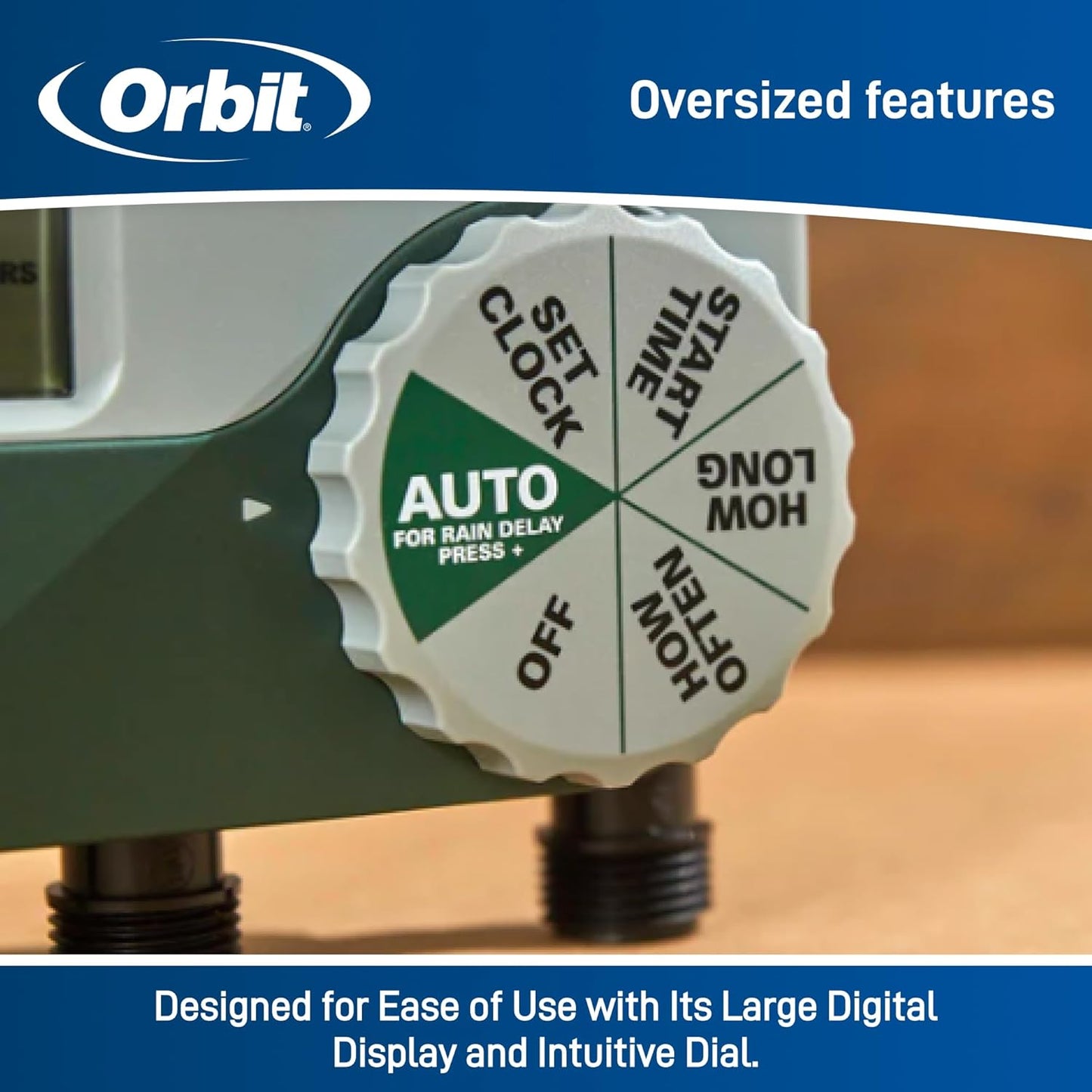 Orbit 56082 3-Outlet Hose Watering Timer, Green… (1) (Pack of 1) (Pack of 4)