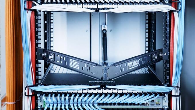 PATCHBOX Setup.exe 2 Installation Tool - Quick Mount for Patch Panel, Computer Cabinet, Server, Network Racks and Laptops - Compatible with 19” Rails, Square and Threaded Holes - Supports 50kg/100lb