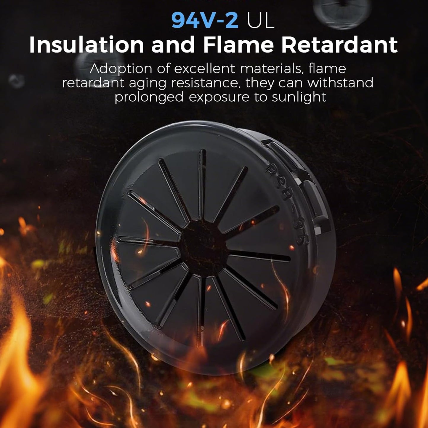 12 Pcs Cable Grommet, Snap Bushing 1-3/8" (35 mm) Mounting Diameter, Flexible Petal-Shaped Buckle Round Nylon Desk Grommet for Wires Through Countertop Cord Organizer and Protection, Black