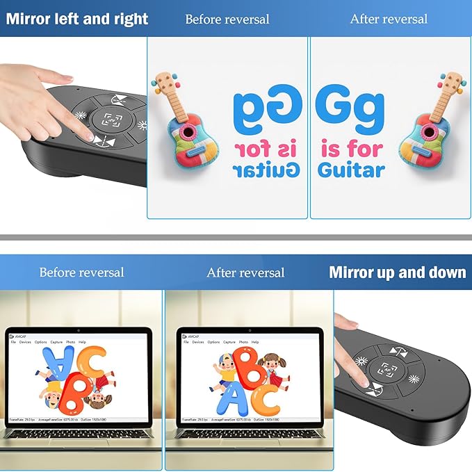 8MP USB Document Camera, Auto Focus, LED Light, Image Reversal, Built-in Mic, Mac OS, Windows, Chromebook for Distance Learning, Remote Teaching, Web Conferencing, Live Demo (KB700)