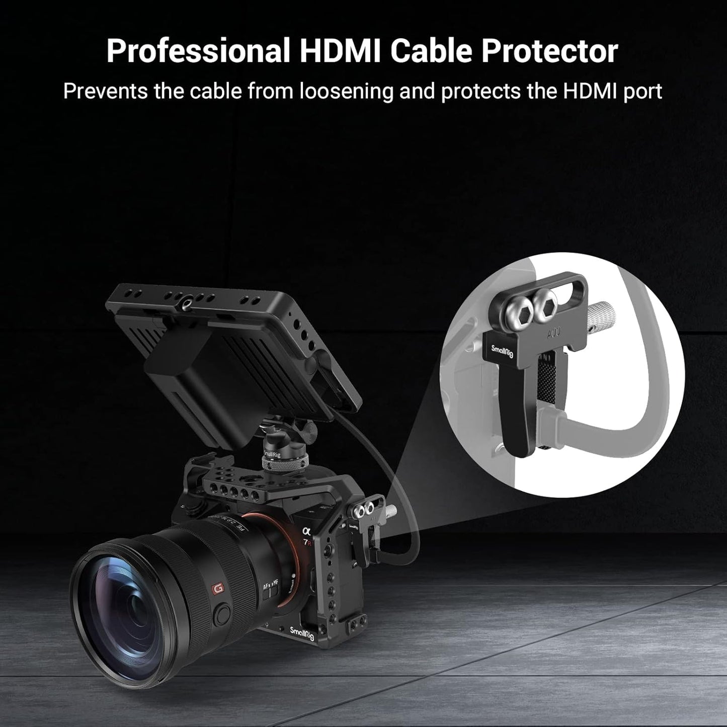 SmallRig Cable Clamp for Sony A7RIII / A7III / A7R IV / A7 II, for FUJIFILM for Nikon Z5/Z6/Z7, for Canon RP – 3637