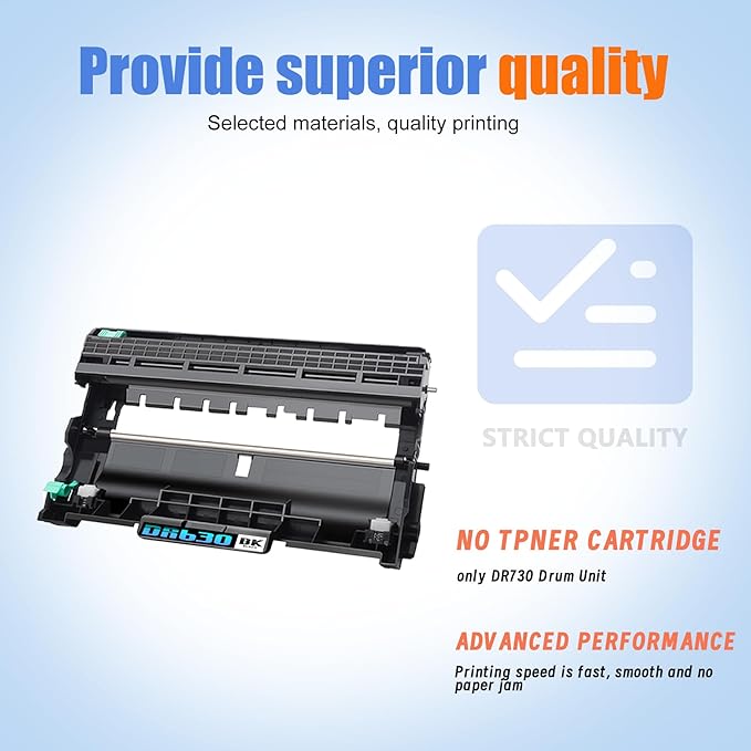 1-Pack DR630 High Yield Black Drum Unit, Replacement for Brother HL-L2300D L2305W L2315DW L2320D L2340DW L2360DW L2380DW MFC-L2680W L2700DW L2705DW L2720DW L2740DW DCP-L2520DW L2540DW Printer